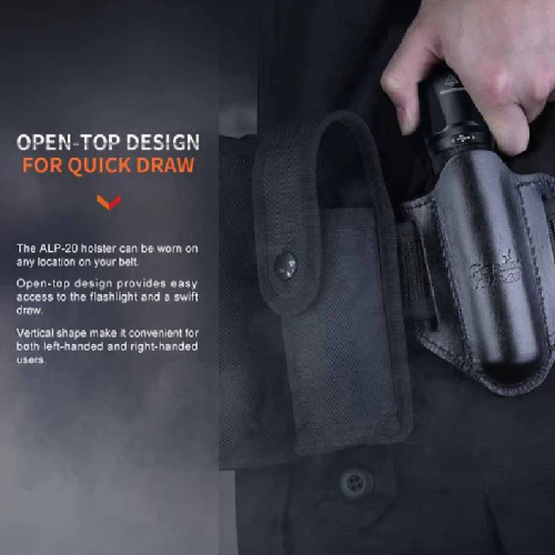 ALP-20 Holster (Black) נרתיק לפנס הולסטר עור