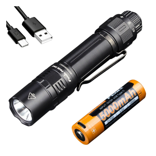פנס טקטי 3000 לומנס Fenix PD36 TAC