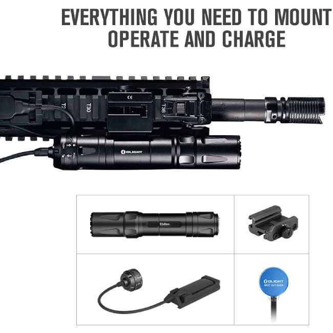 פנס טקטי לנשק ארוך Olight Odin 2000 Lumens