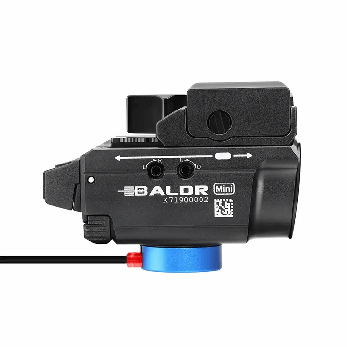 פנס נשק טקטי Olight Baldr Mini 600 Lumens עם ציין לייזר ירוק - שחור