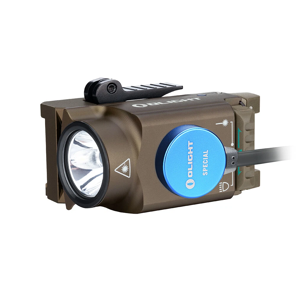 פנס אקדח טקטי קומפקטי עם לייזר ירוק Olight Baldr Mini 600 Lumens