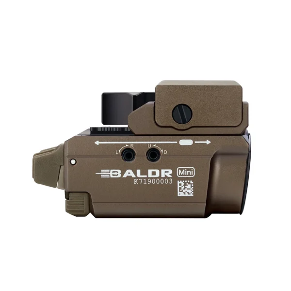 פנס אקדח טקטי קומפקטי עם לייזר ירוק Olight Baldr Mini 600 Lumens