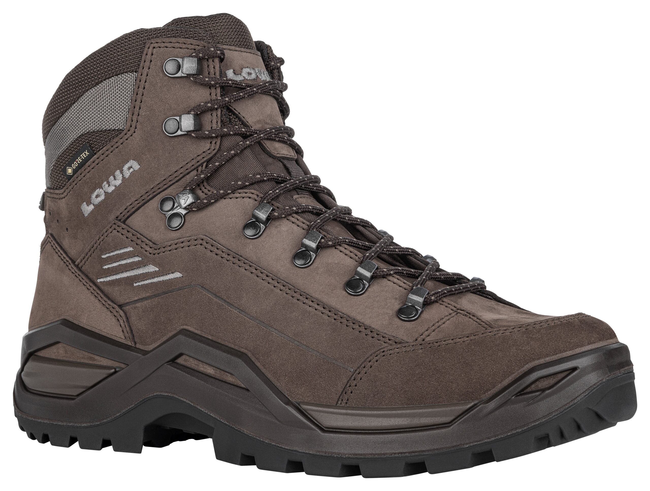 נעליים לגברים RENEGADE GTX MID LOWA - צבע: חום וחום כהה