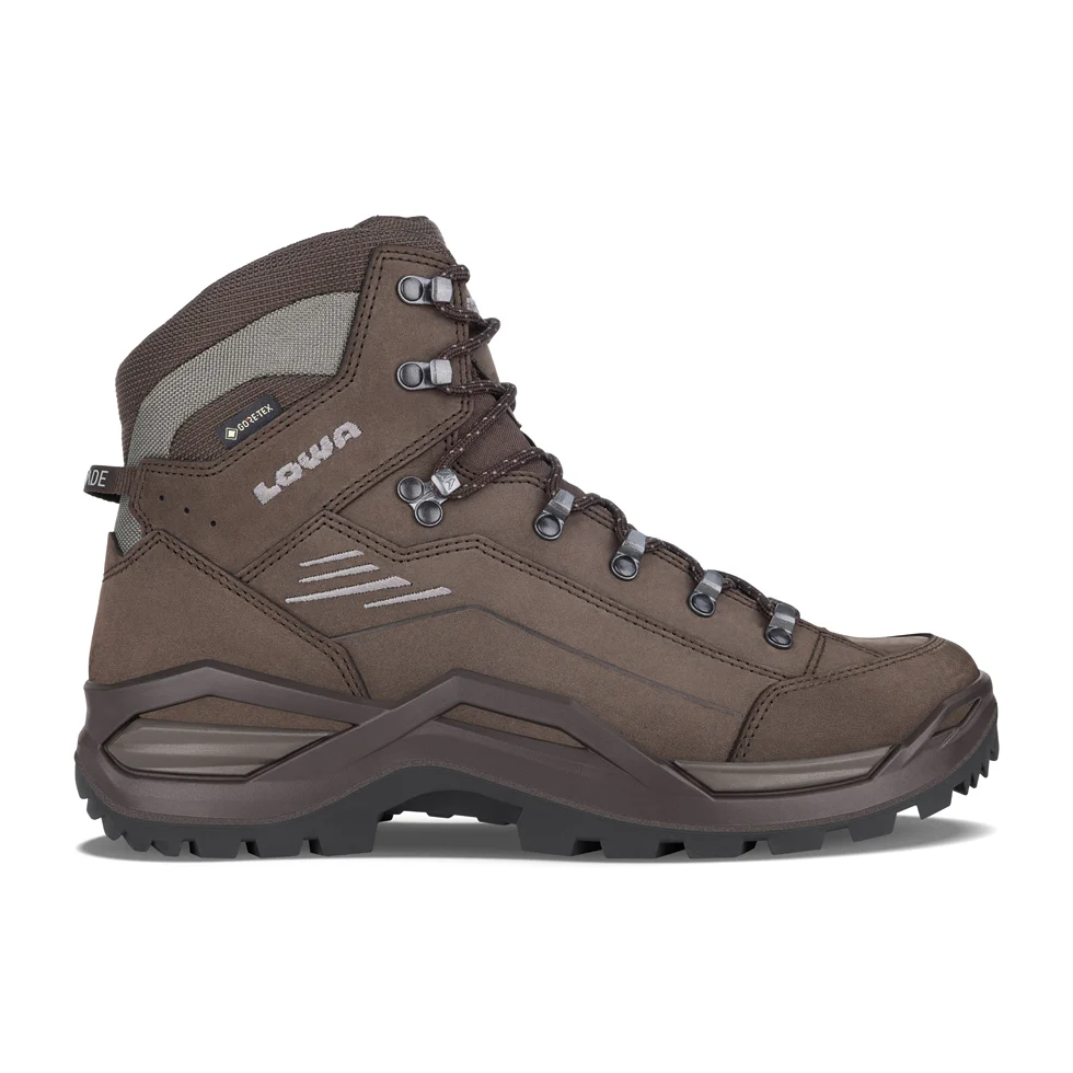 נעליים לגברים RENEGADE GTX MID LOWA - צבע: חום וחום כהה