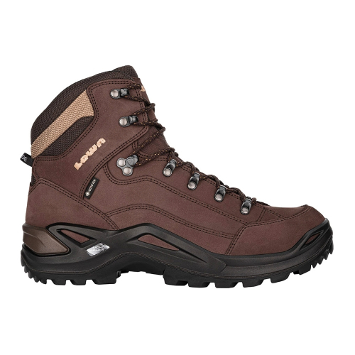 נעליים לגברים RENEGADE GTX MID LOWA - צבע: חום וחום כהה