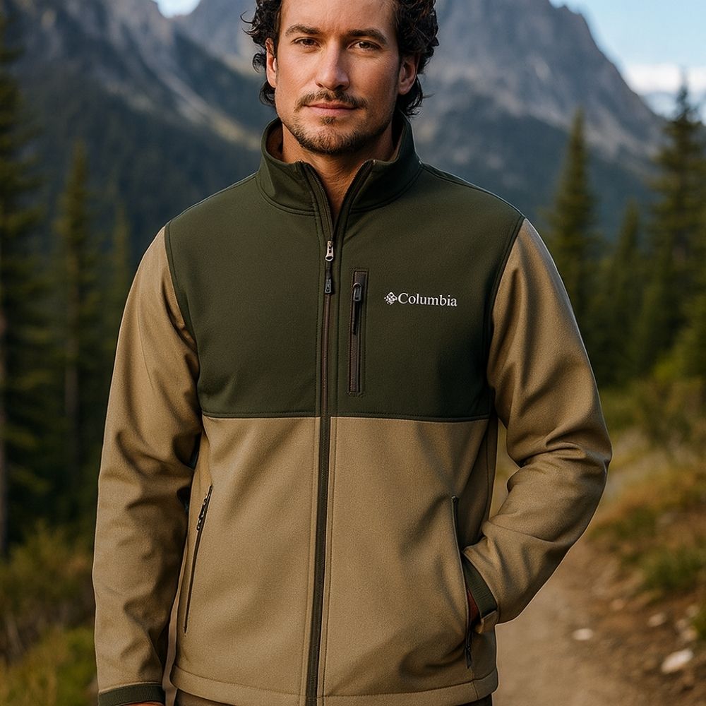 מעיל סופטשל קולומביה Ascender SOFTSHELL JACKET בצבע Stone Green - ירוק בהיר