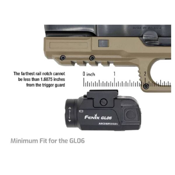 פנס לאקדח 600 לומן – Fenix GL06 Compact Light