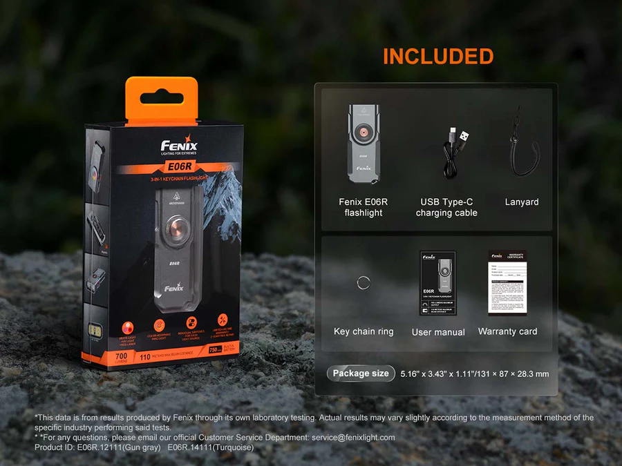 פנס כיס נטען 3 ב-1 Fenix E06R EDC – תמונה 14