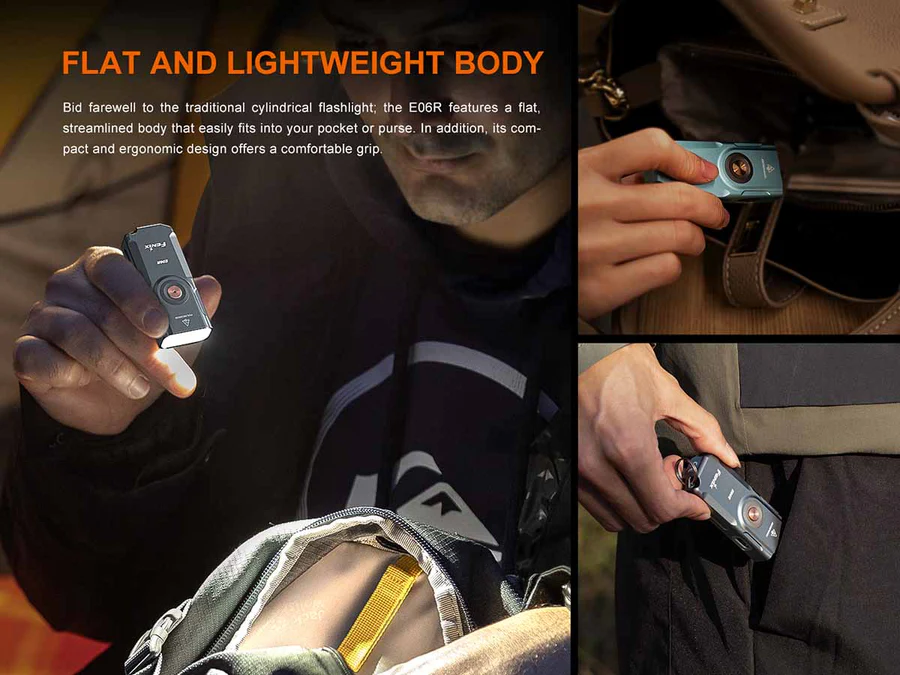 פנס כיס נטען 3 ב-1 Fenix E06R EDC – תמונה 9