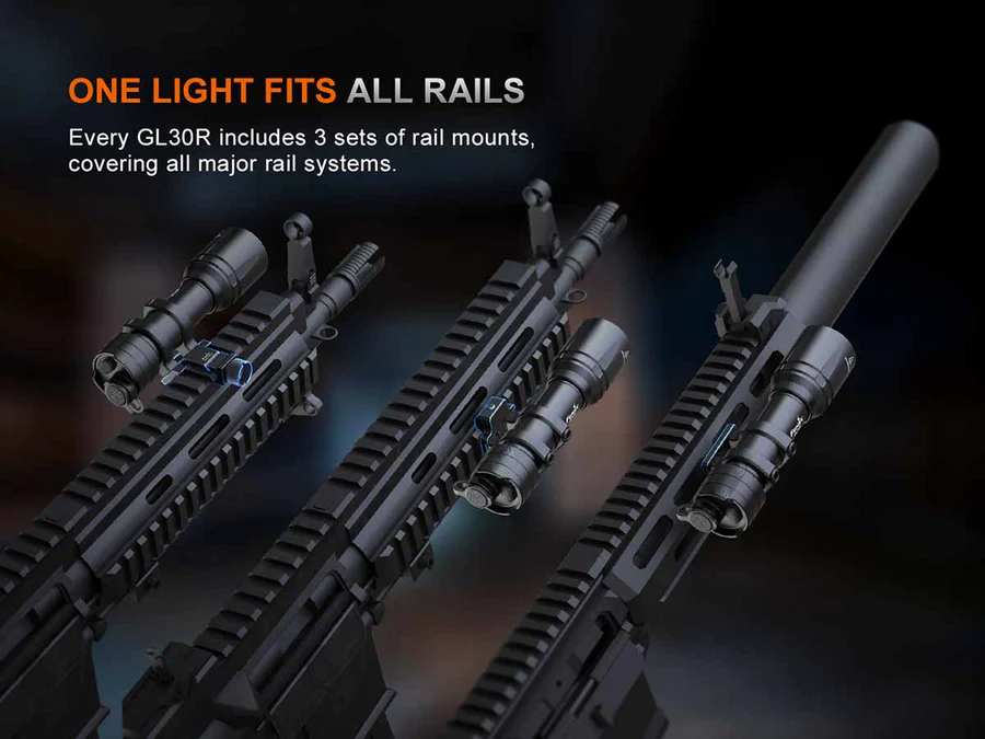 פנס נשק טקטי נטען Fenix GL30R לעוצמה וטווח ארוך – תמונה 7