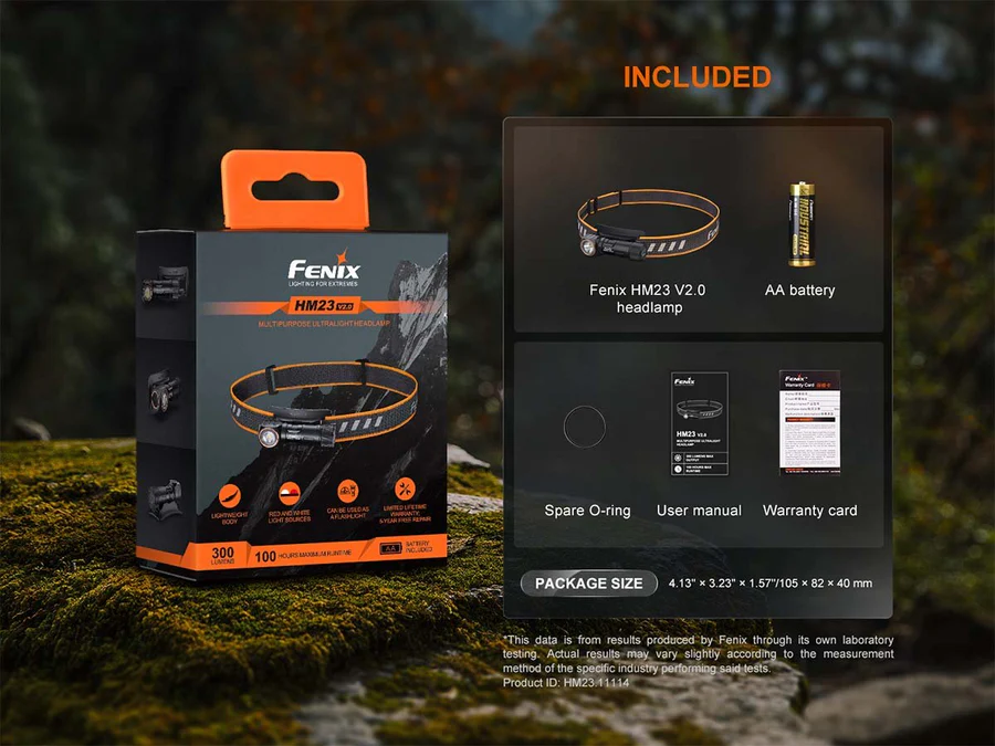 פנס ראש Fenix HM23 V2.0 AA – תמונה 11