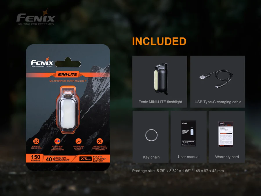 פנס מפתח וסימון אולטרה-קומפקטי Fenix MINI-LITE EDC – תמונה 13