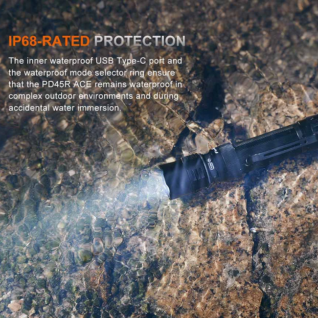 פנס יד טקטי נטען Fenix PD45R ACE – תמונה 13