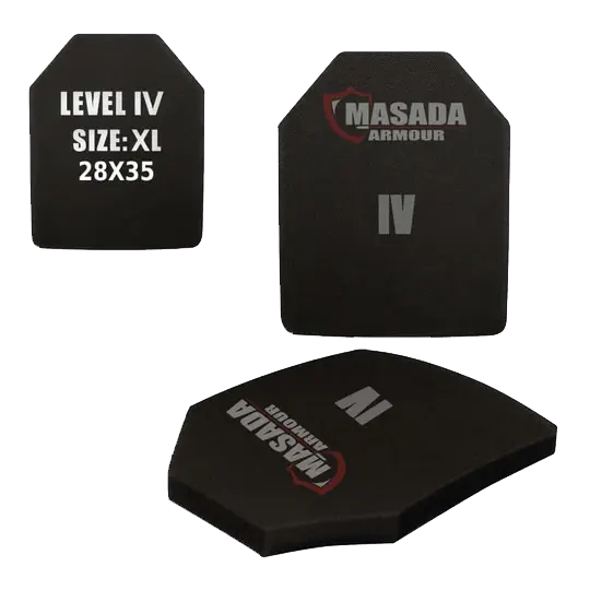 פלטת מיגון בליסטית קרמית רמה 4 MASADA SAPI מידה XL