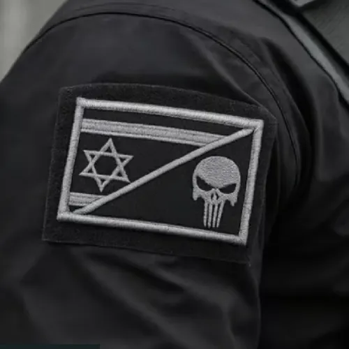 זוג פאצ'ים של גולגולת - שחור לבן