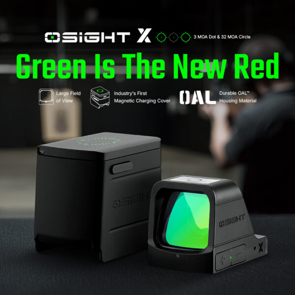 כוונת אופטית פתוחה עם ציין ירוק Olight Osight X Open Green