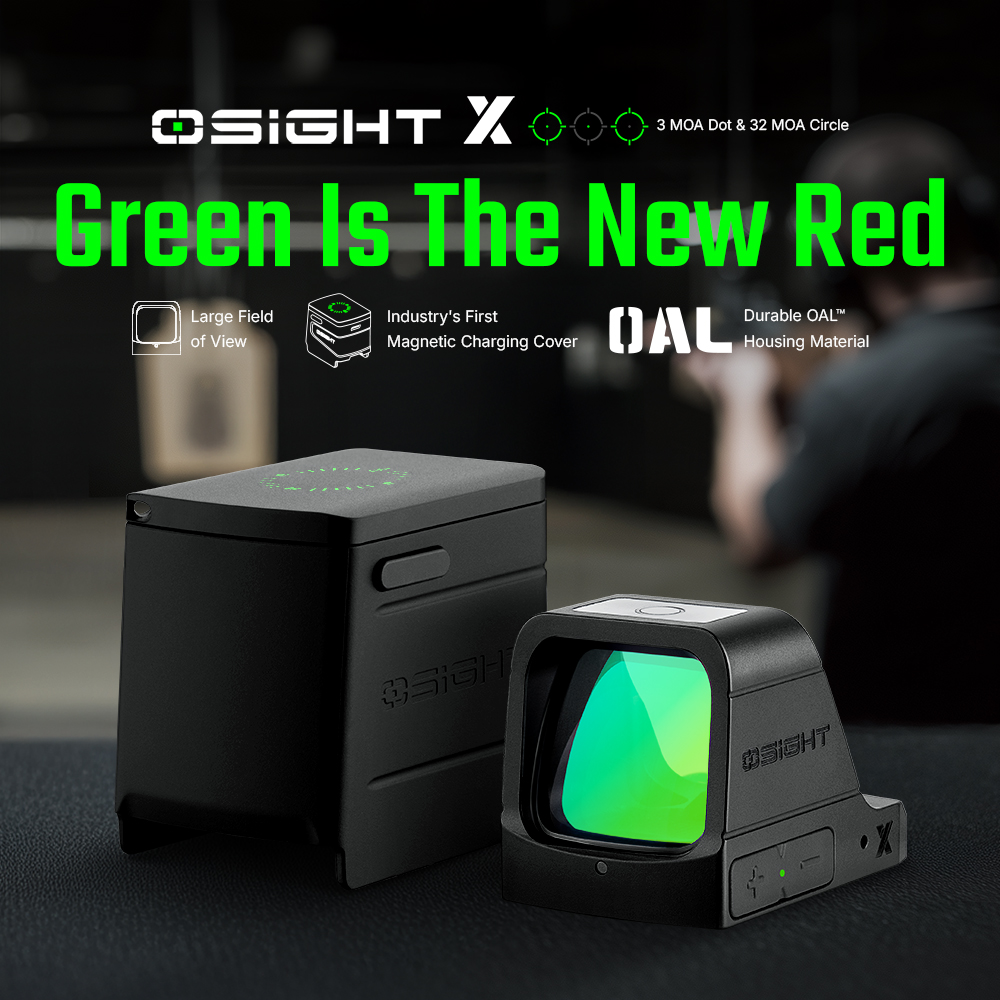 כוונת אופטית פתוחה עם ציין ירוק Olight Osight X Open Green
