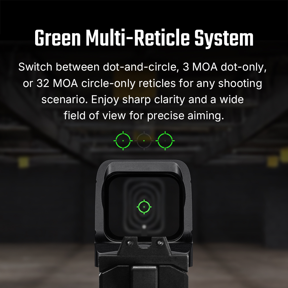 כוונת אופטית פתוחה עם ציין ירוק Olight Osight X Open Green