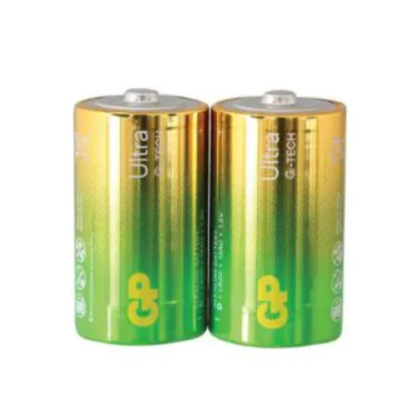 זוג סוללות אלקליין D – GP Ultra Plus