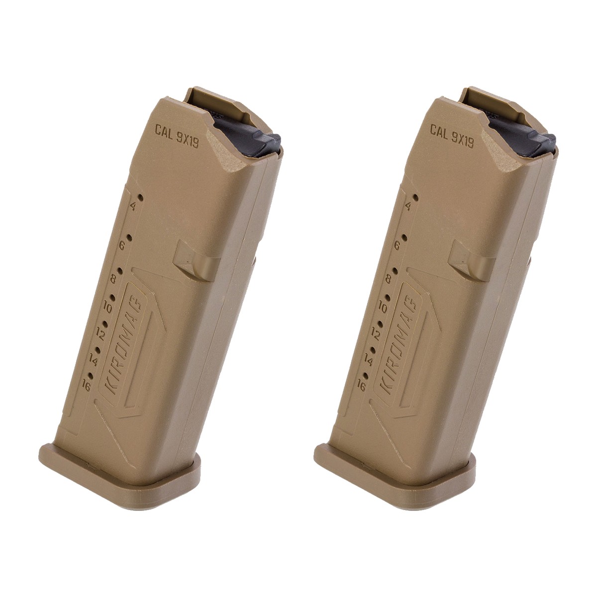 זוג מחסניות פולימריות סופרות 17 כדור לגלוק 9x19 ורמון - קירו – תמונה 3