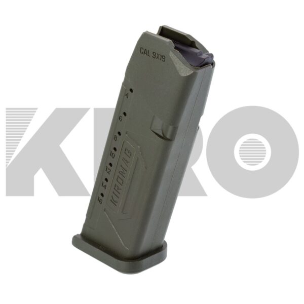 מחסנית פולימרית סופרת 17 כדור לגלוק 9x19 ורמון - קירו - ירוק