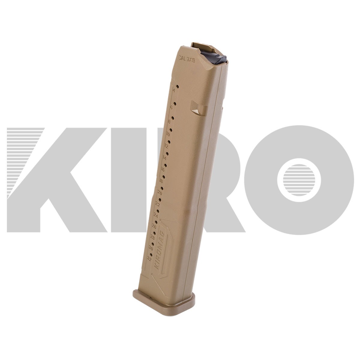 מחסנית פולימרית סופרת 33 כדור לגלוק 9x19 ורמון - קירו – תמונה 5