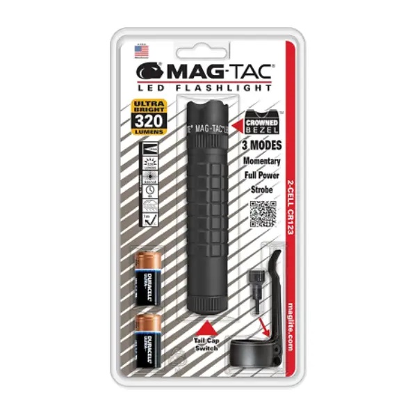 פנס טקטי Maglite MAG-TAC LED כולל סוללות ליתיום