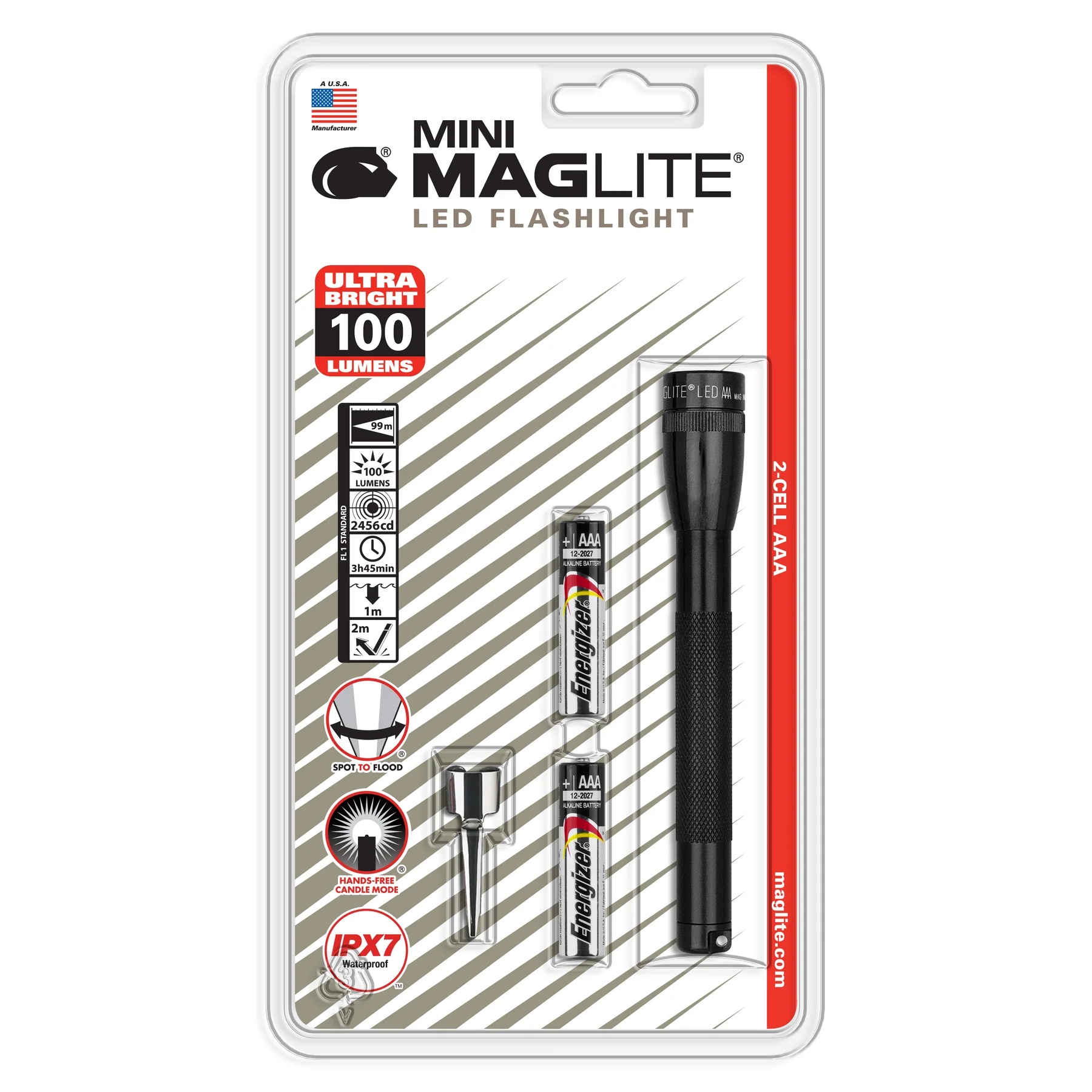 פנס Maglite Mini LED 2XAAA (בליסטר)