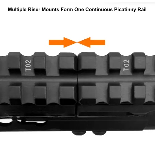 מסילת הגבהה UTG Super Slim Riser 13 חריצים MT-RSX7L (0.75") – תמונה 4