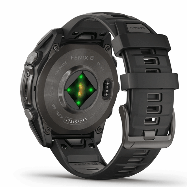 שעון חכם 47 מ”מ FENIX 8 AMOLED Sapphire TITANIUM מבית GARMIN