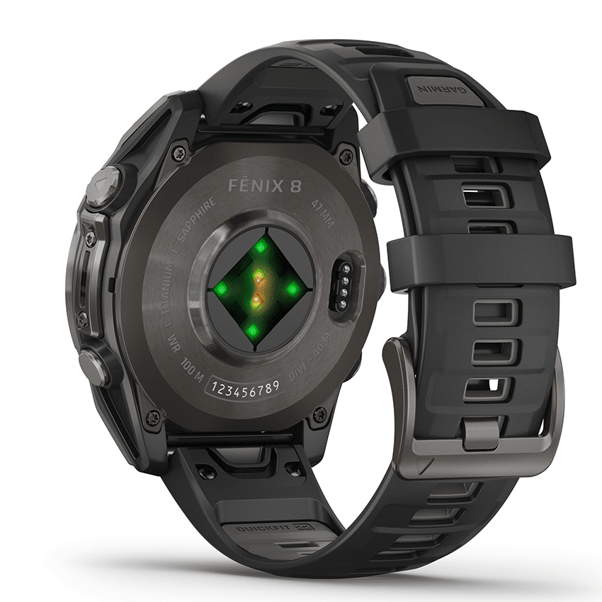 שעון חכם 47 מ"מ FENIX 8 AMOLED Sapphire TITANIUM מבית GARMIN – תמונה 2