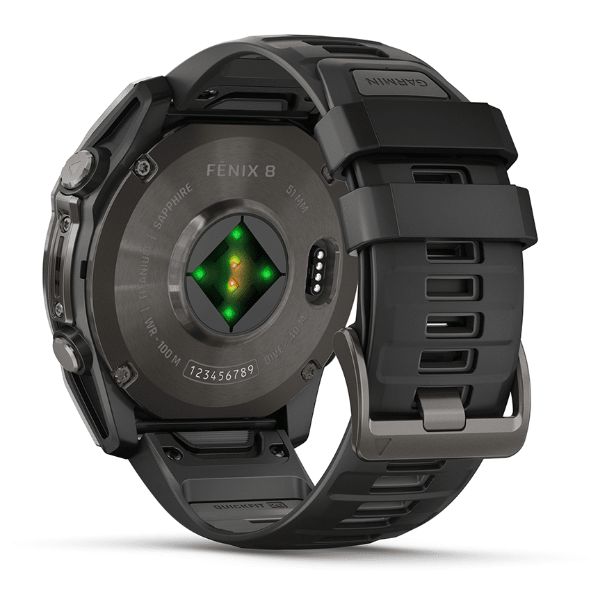 שעון חכם 51 מ"מ FENIX 8 AMOLED Sapphire TITANIUM מבית GARMIN – תמונה 3