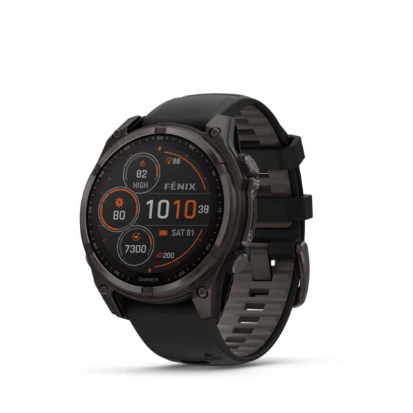 שעון חכם 47 מ”מ FENIX 8 סולרי Sapphire Solar TITANIUM מבית GARMIN