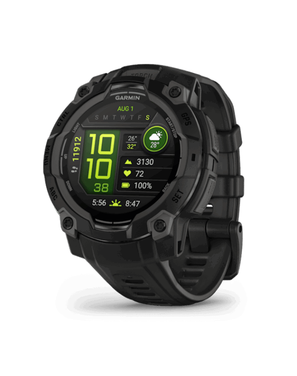 שעון חכם 45 מ”מ Instinct 3 AMOLED Black Bezel מבית GARMIN