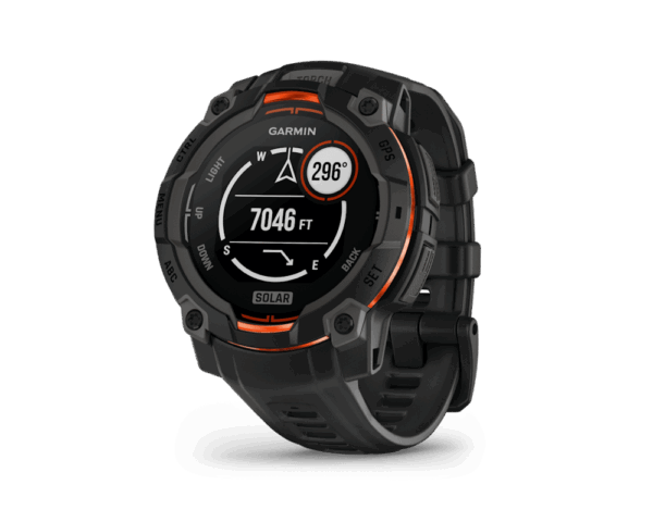 שעון ספורט חכם Instinct 3 Solar 45mm Black Bezel מבית GARMIN