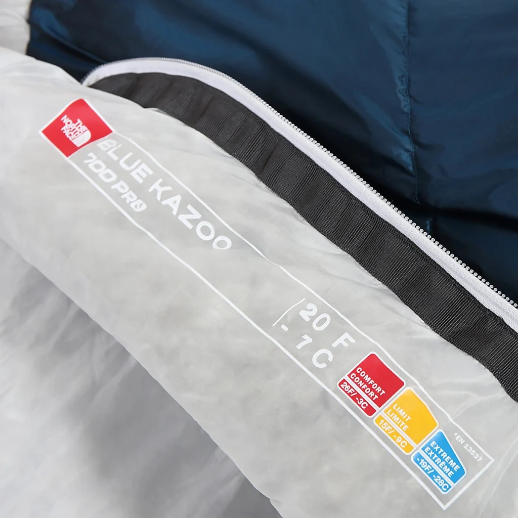 שק שינה פוך Blue Kazoo 20 לבן-כחול The North Face – תמונה 4