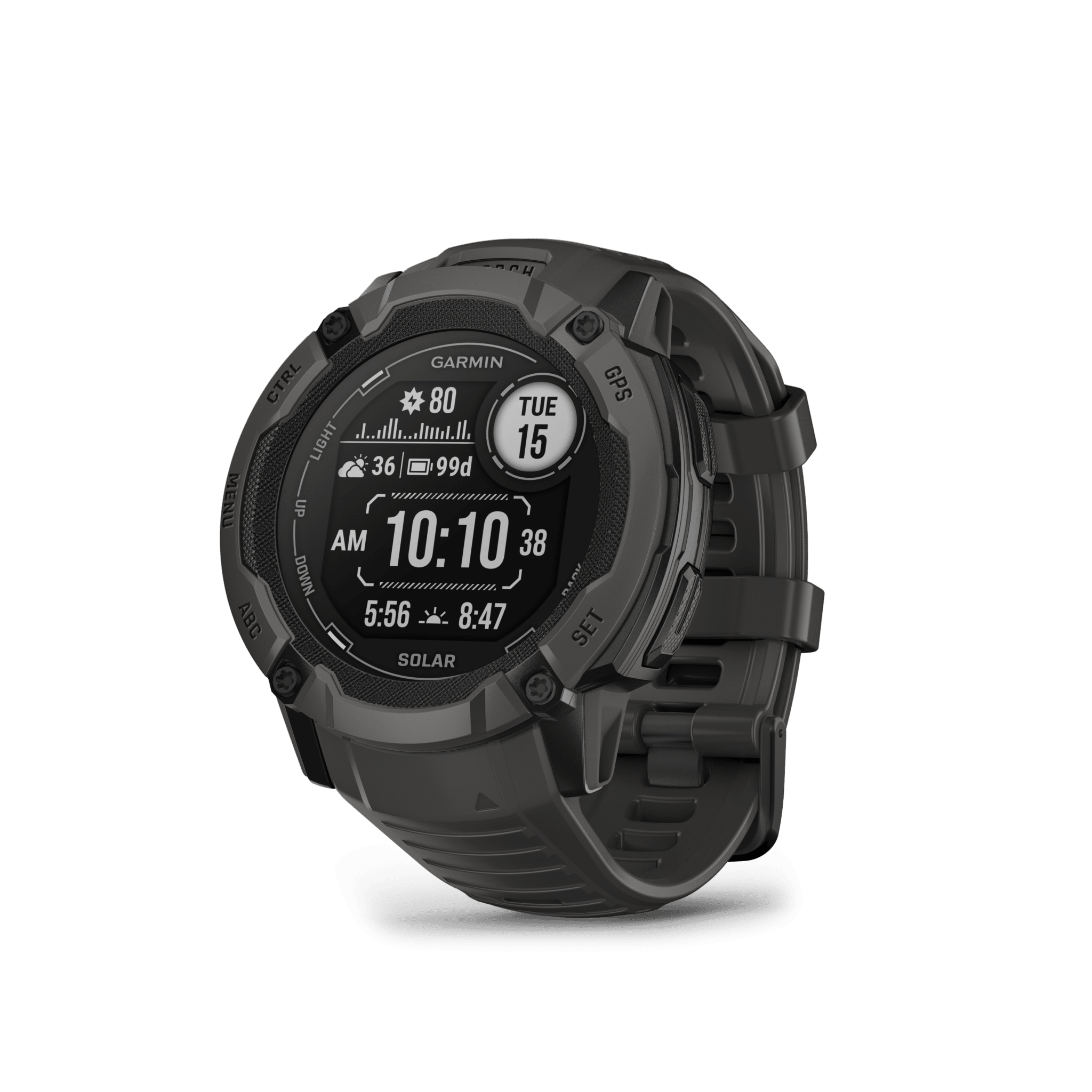 שעון חכם Instinct 2X Solar Graphite מבית GARMIN
