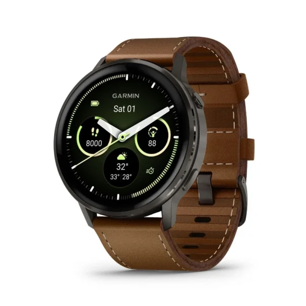 שעון ספורט חכם Venu 4 45mm – Leather – צבע: חום
