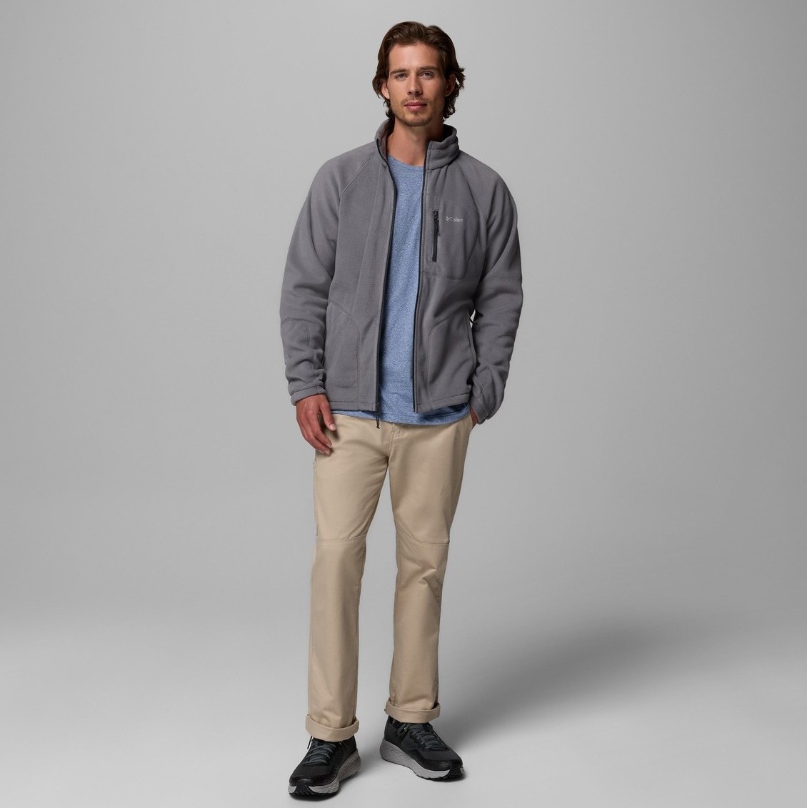 מעיל פליס לגברים Fast Trek Full Zip – תמונה 5