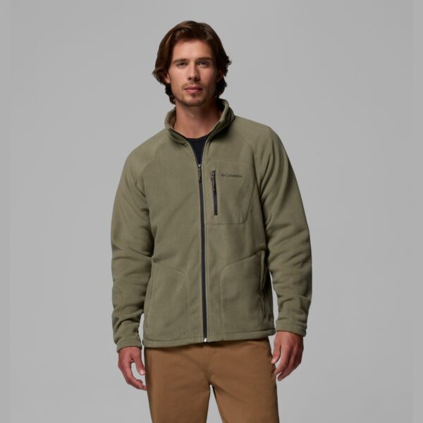 מעיל פליס לגברים Fast Trek Full Zip - ירוק, M