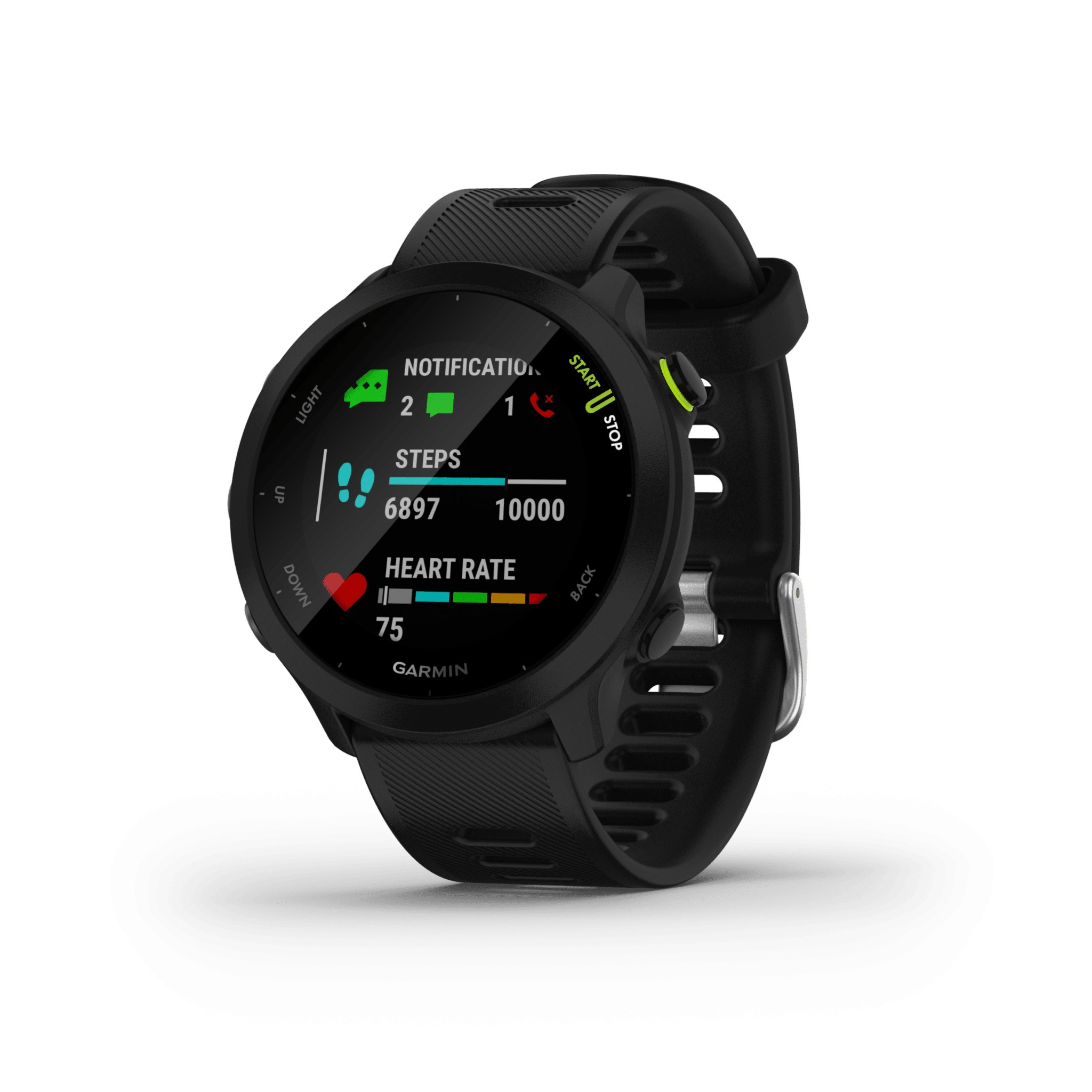 שעון ריצה BLACK 42 מ"מ FORERUNNER 55 מבית GARMIN