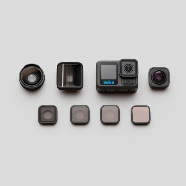 מצלמת אקסטרים GoPro HERO13 BLACK + HB series lens collection CHDRB-132-RW