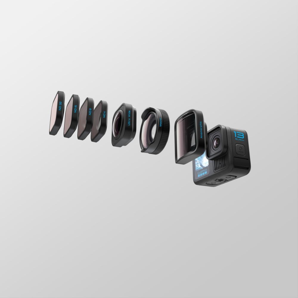 מצלמת אקסטרים GoPro HERO13 BLACK + HB series lens collection CHDRB-132-RW – תמונה 3