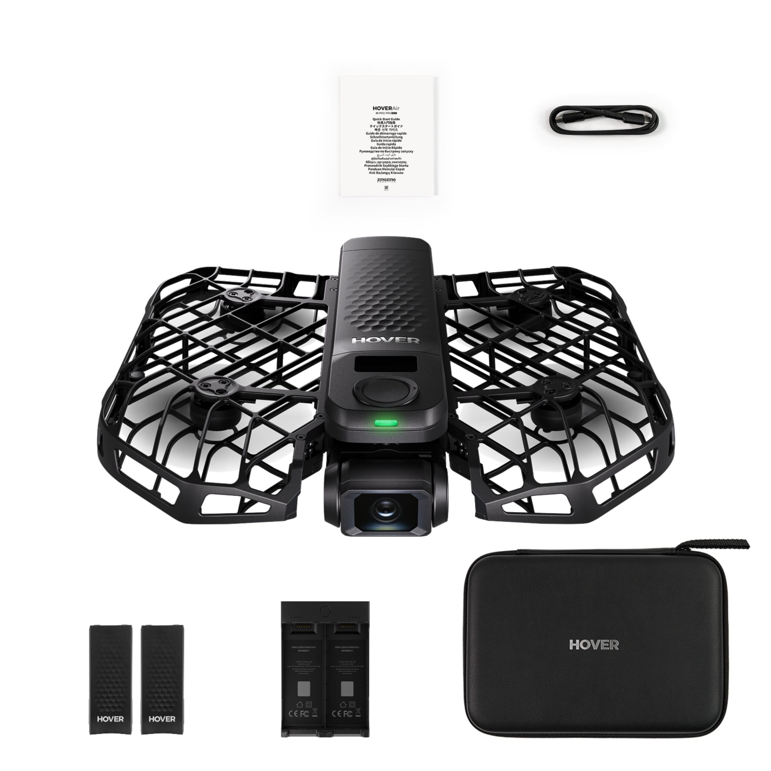 באנדל רחפן צילום אישי חכם HOVERAir X1 Pro + 2 סוללות + תחנת טעינה + תיק 202001H