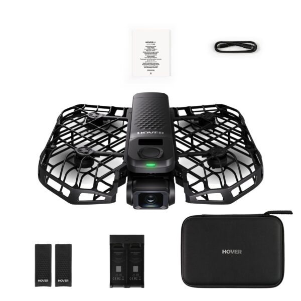 באנדל רחפן צילום אישי חכם HOVERAir X1 Pro + 3 סוללות + תחנת טעינה + תיק 202018H