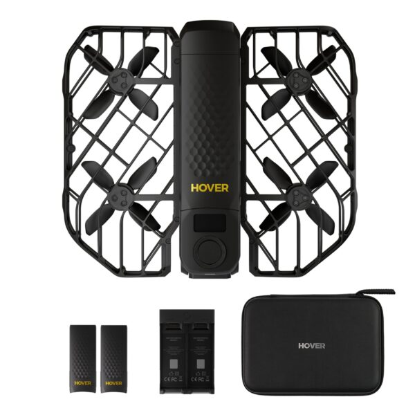 באנדל רחפן צילום אישי חכם HOVERAir X1 ProMAX + 3 סוללות + תחנת טעינה + תיק 202019H