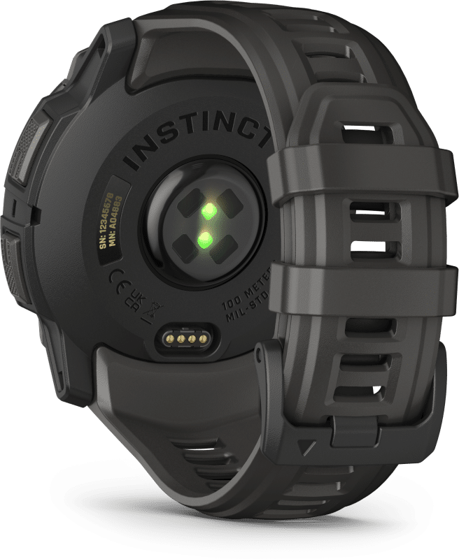 שעון חכם Instinct 3 AMOLED with Charcoal Band מבית GARMIN – תמונה 3