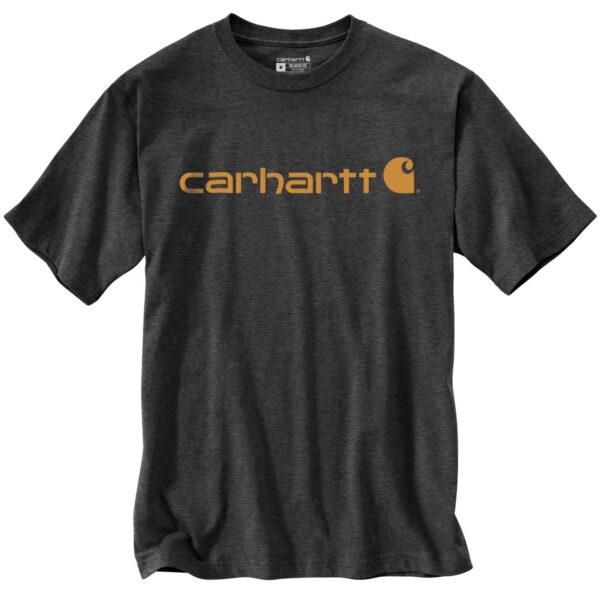 חולצת טי לוגו חזה ליבה Carhartt Core Logo DEARBORN RELAXED - אפור פחם, l