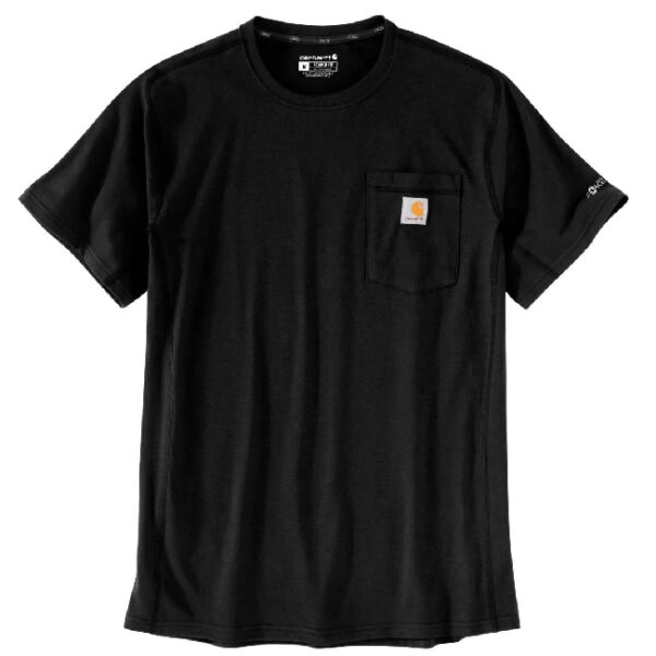 חולצת טי כיס שרוול קצר מנדפת Carhartt Force Pocket - שחור, l