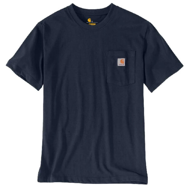 חולצת טי עבודה כותנה כיס Carhartt K87 WORKW POCKET DEARBORN RELAXED - נייבי, m